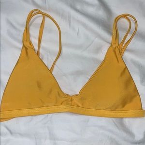 Yellow bathing suit top
